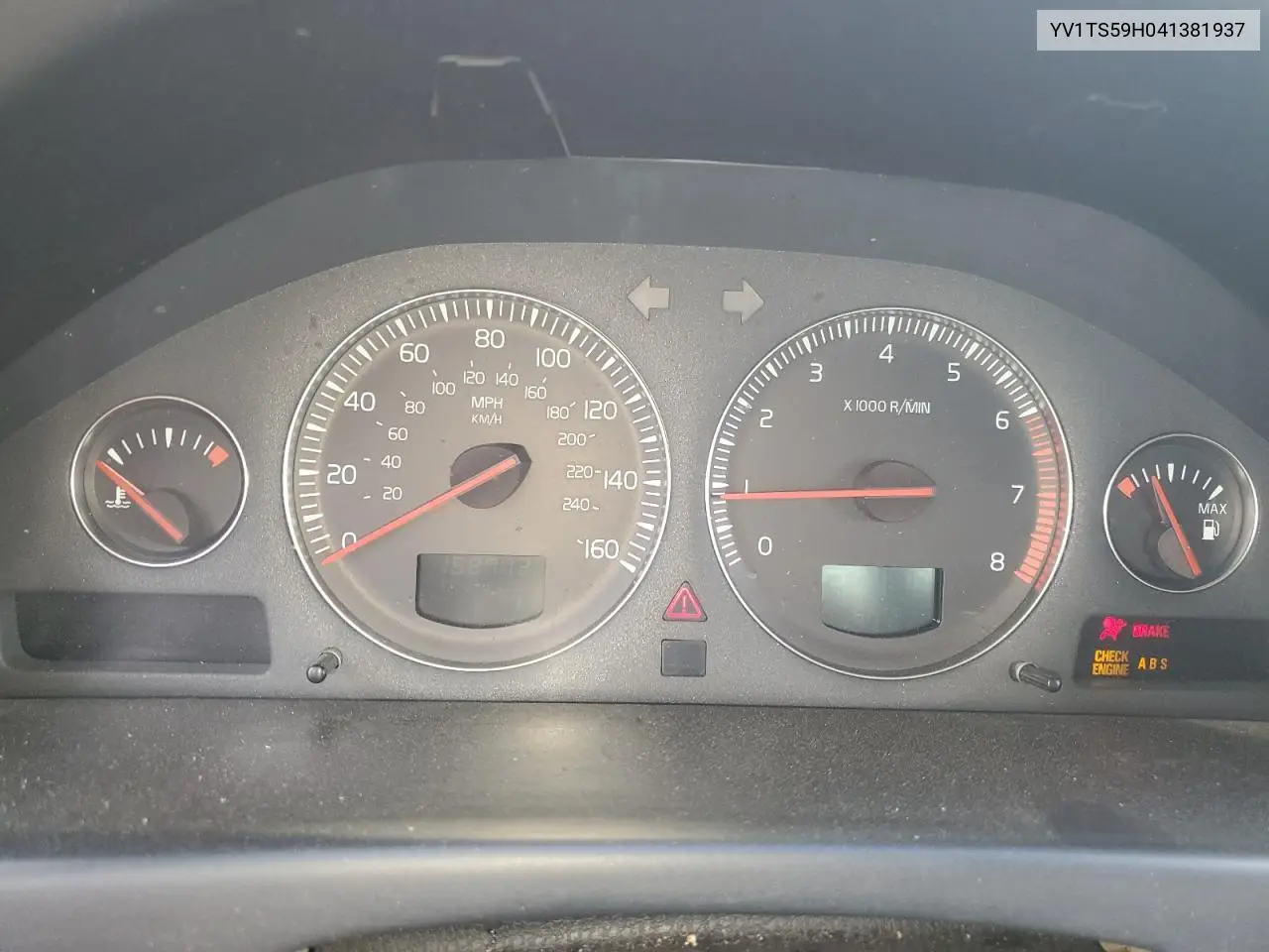 yv1ts59h041381937 YV1TS59H041381937 2004 Volvo S80 2.5T