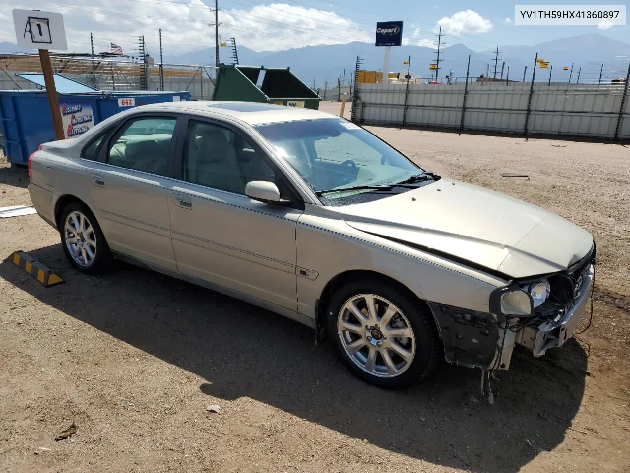 2004 Volvo S80 2.5T VIN: YV1TH59HX41360897 Lot: 62173915