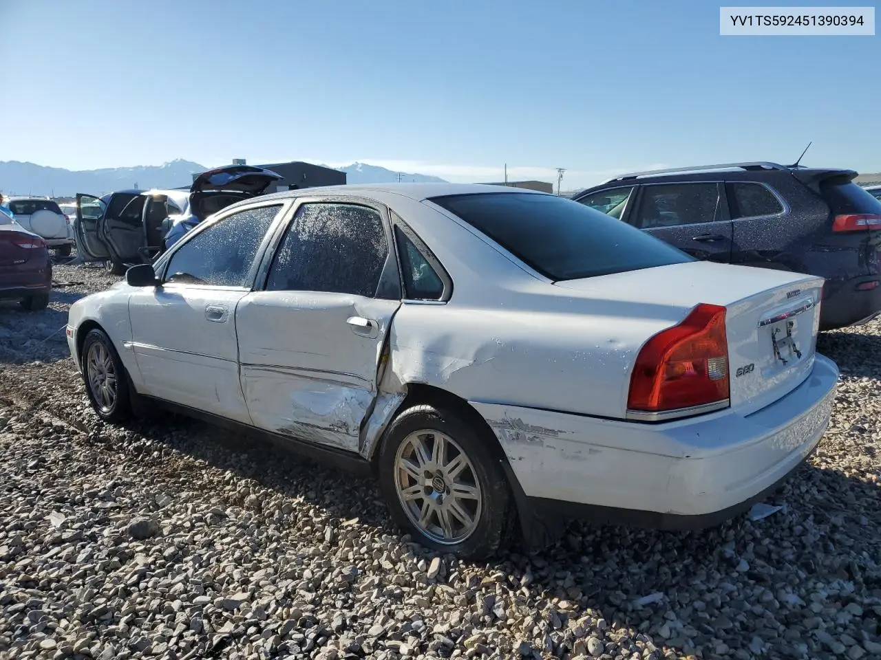 2005 Volvo S80 2.5T VIN: YV1TS592451390394 Lot: 55834475