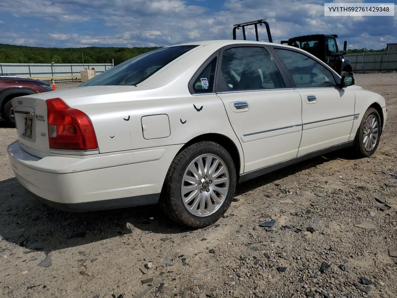 2006 Volvo S80 2.5T VIN: YV1TH592761429348 Lot: 55736145