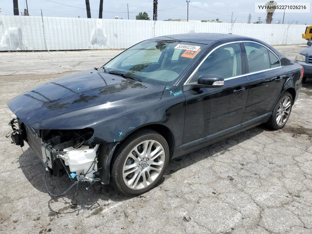 2007 Volvo S80 V8 VIN: YV1AH852271026216 Lot: 55960235