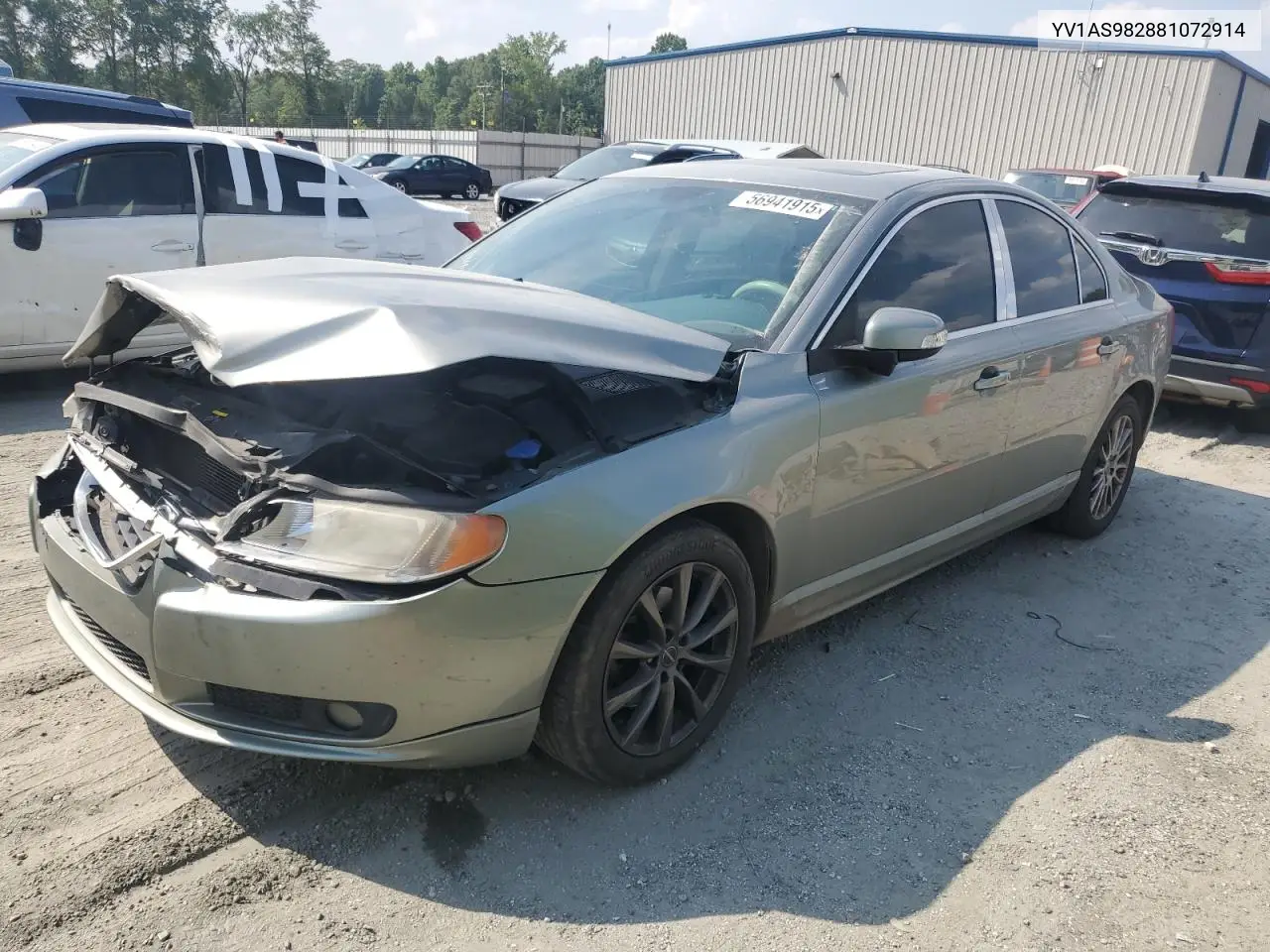 2008 Volvo S80 3.2 VIN: YV1AS982881072914 Lot: 56941915
