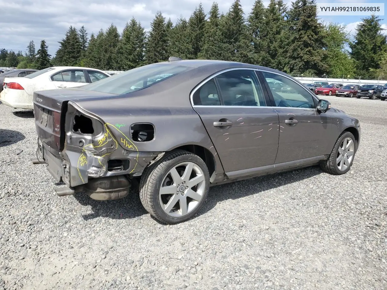 yv1ah992181069835 YV1AH992181069835 2008 Volvo S80 T6 Turbo