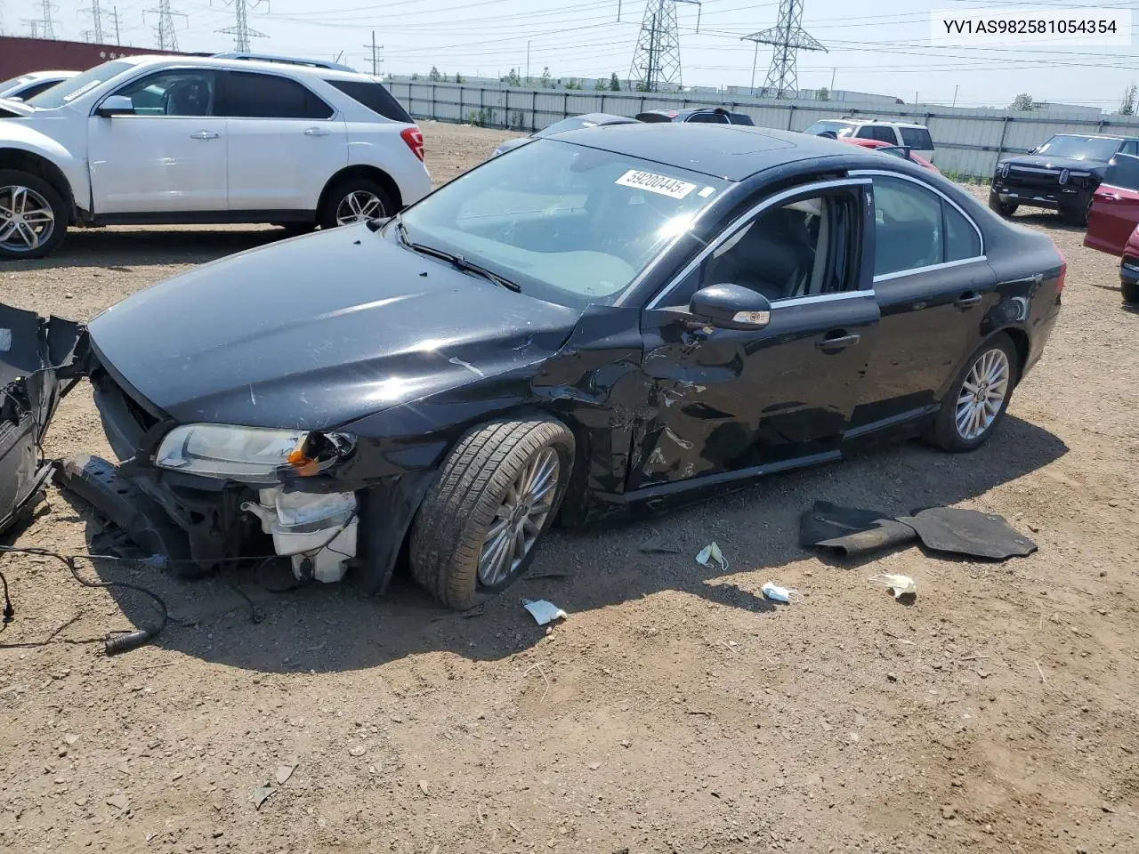 2008 Volvo S80 3.2 VIN: YV1AS982581054354 Lot: 59200445