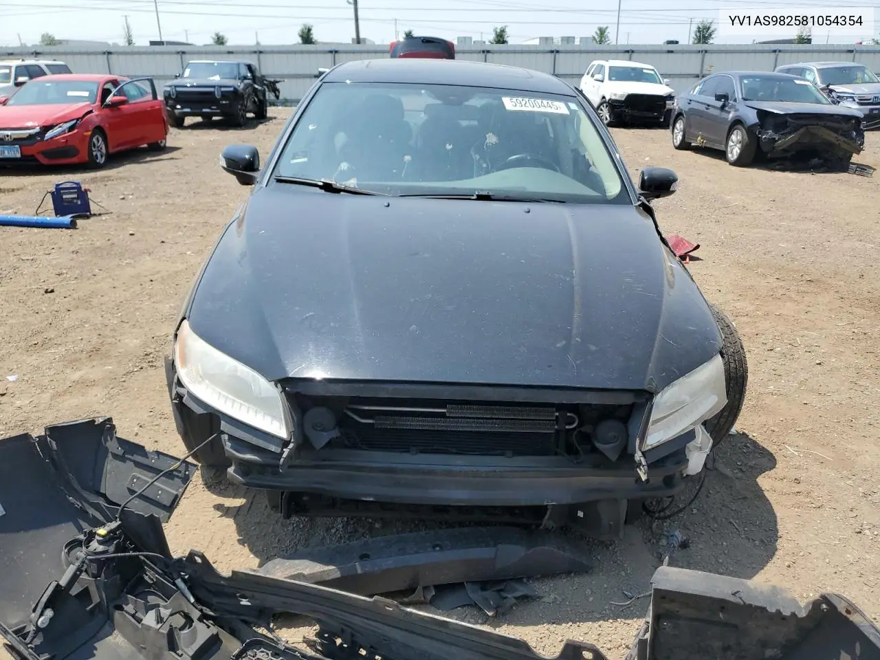 2008 Volvo S80 3.2 VIN: YV1AS982581054354 Lot: 59200445