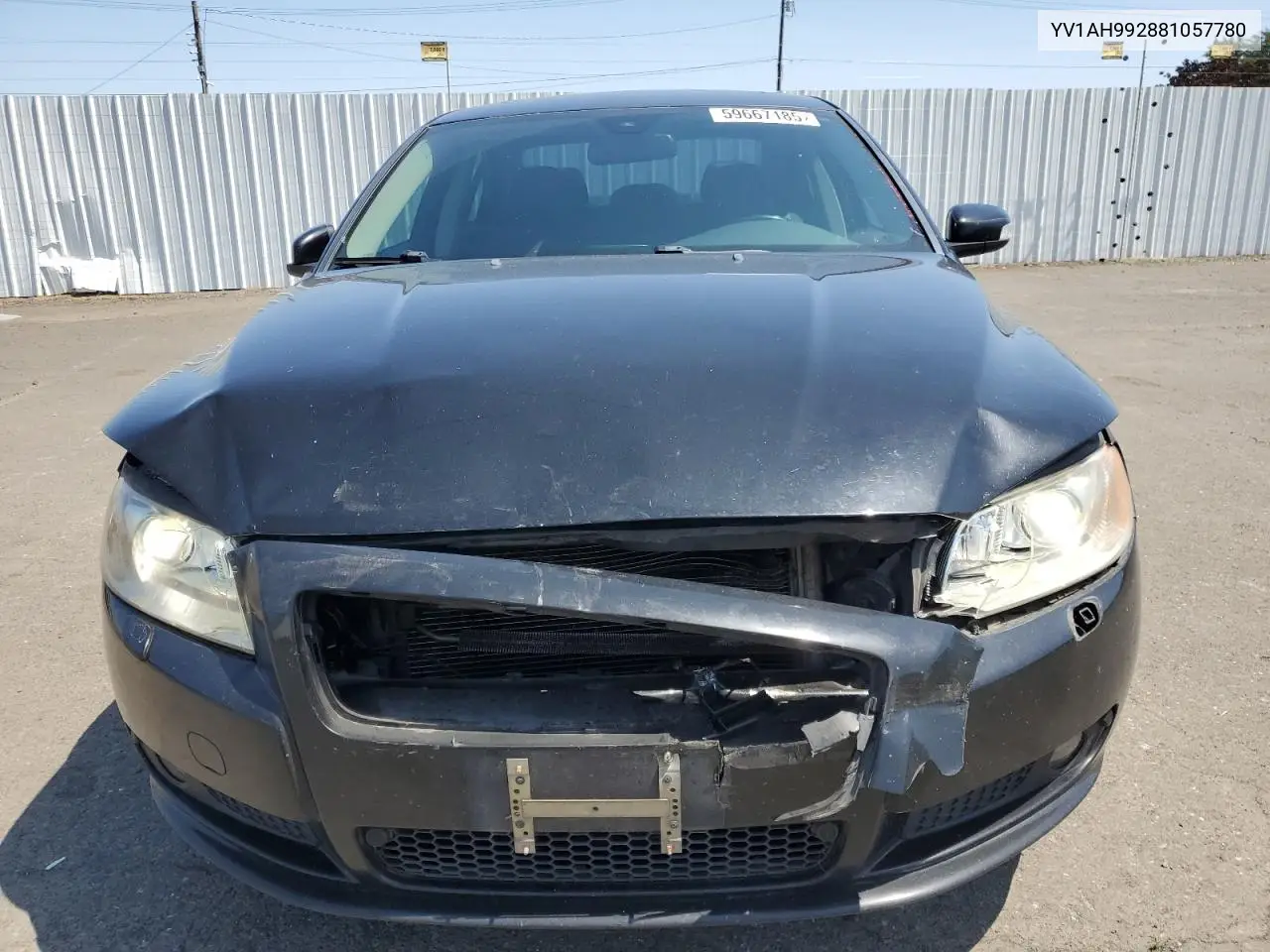 2008 Volvo S80 T6 Turbo VIN: YV1AH992881057780 Lot: 59667185