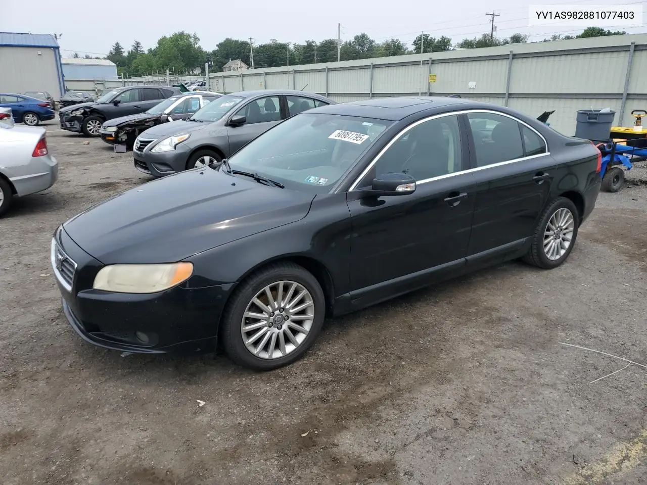 2008 Volvo S80 3.2 VIN: YV1AS982881077403 Lot: 60961795