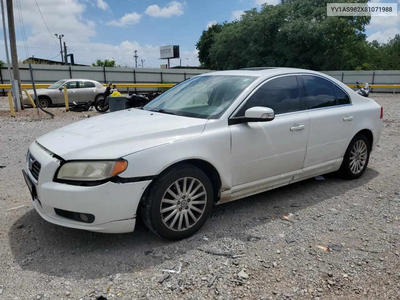2008 Volvo S80 3.2 VIN: YV1AS982X81071988 Lot: 62174475