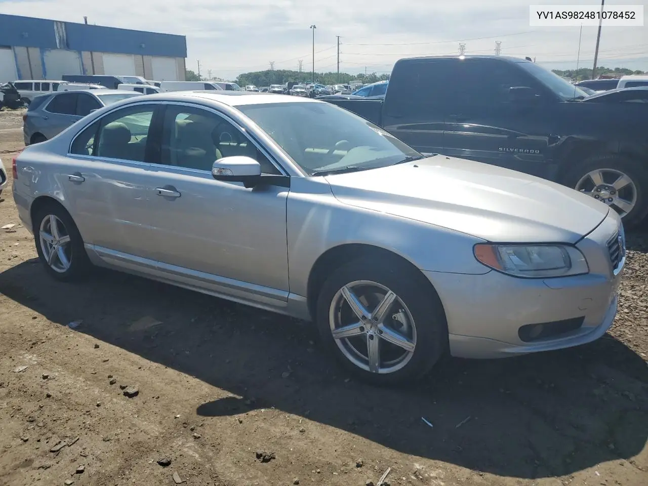 2008 Volvo S80 3.2 VIN: YV1AS982481078452 Lot: 62689765
