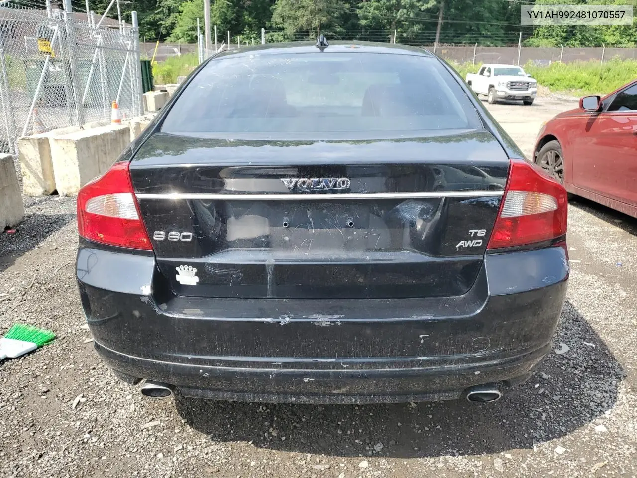 2008 Volvo S80 T6 Turbo VIN: YV1AH992481070557 Lot: 62694085