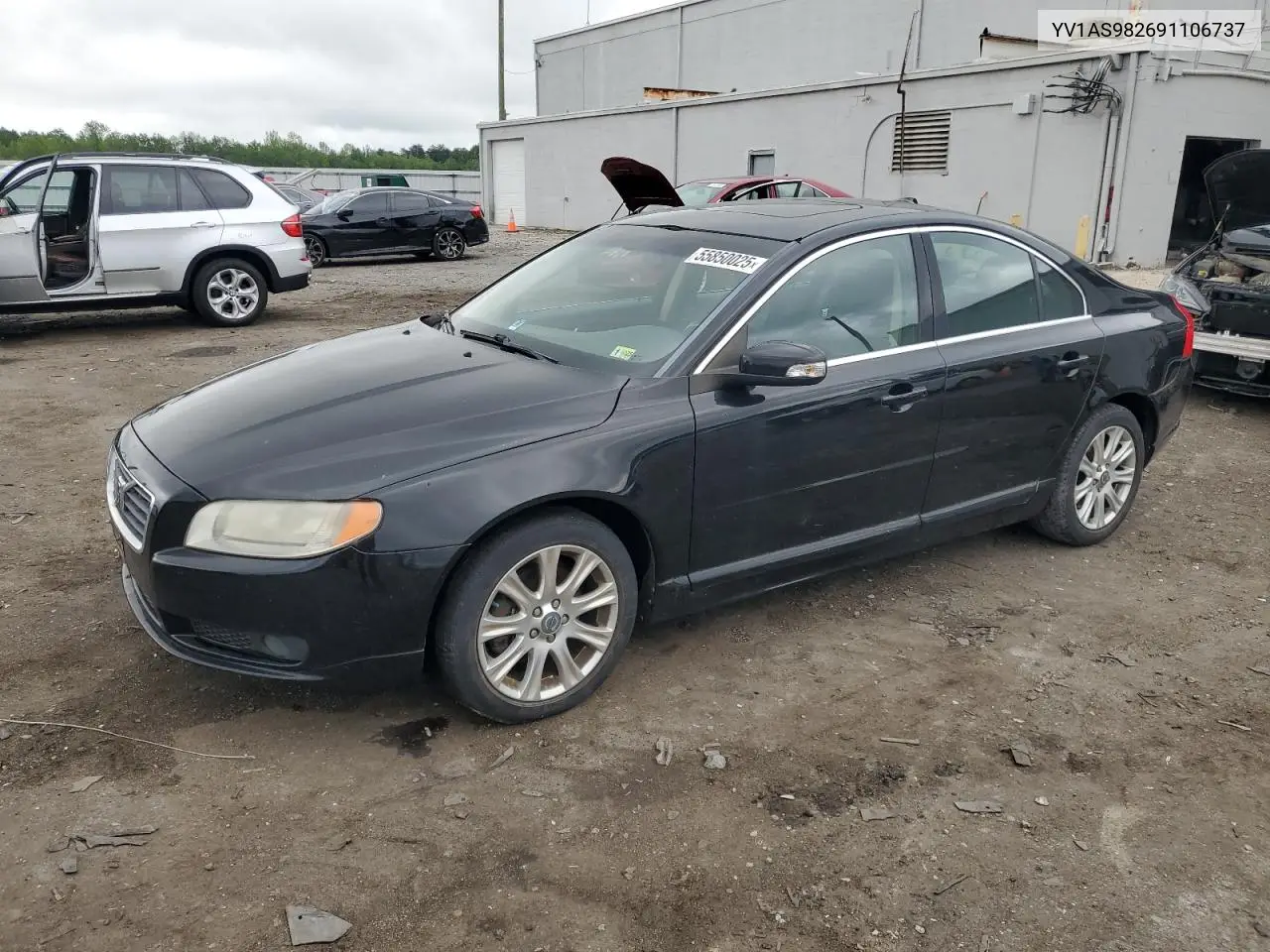 2009 Volvo S80 3.2 VIN: YV1AS982691106737 Lot: 55850025