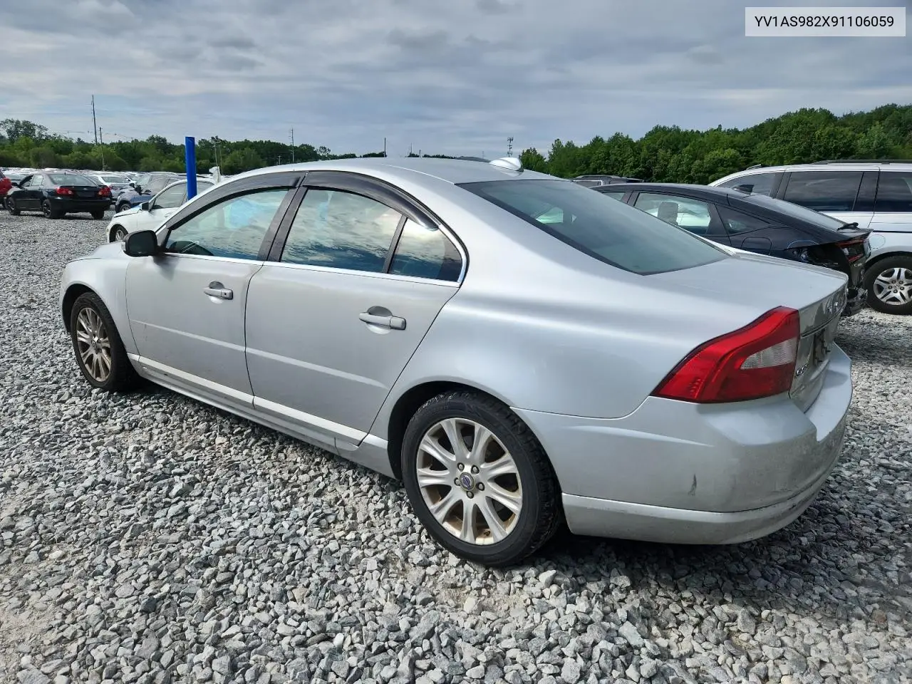 2009 Volvo S80 3.2 VIN: YV1AS982X91106059 Lot: 62550305