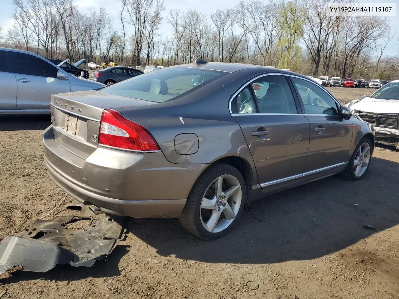2010 Volvo S80 T6 VIN: YV1992AH4A1119107 Lot: 53687815