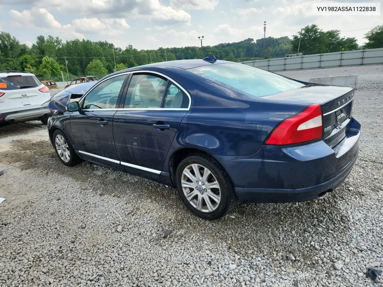 2010 Volvo S80 3.2 VIN: YV1982AS5A1122838 Lot: 60327895