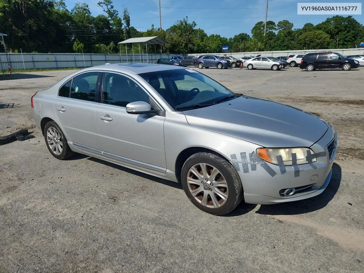 2010 Volvo S80 3.2 VIN: YV1960AS0A1116777 Lot: 60345925