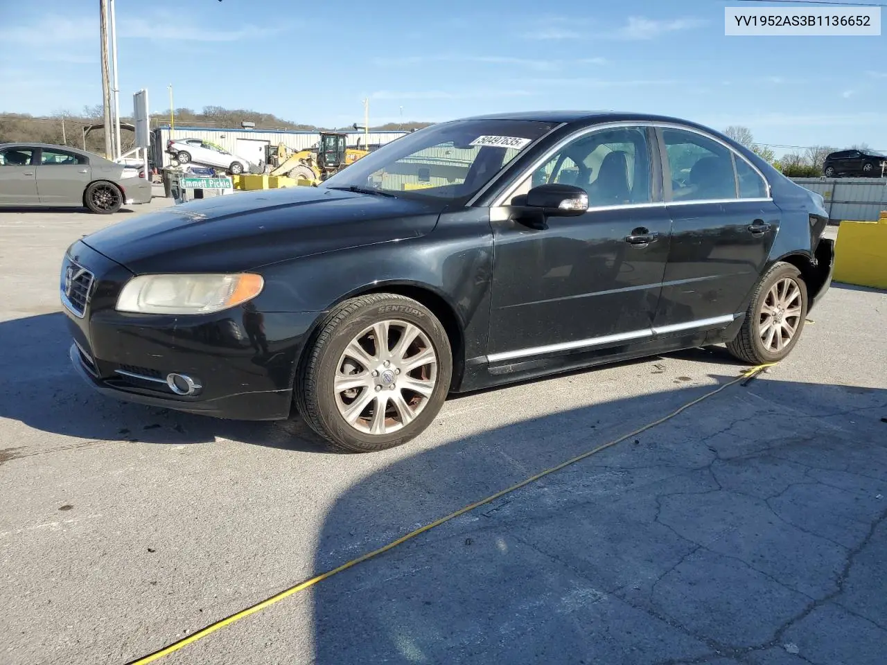 2011 Volvo S80 3.2 VIN: YV1952AS3B1136652 Lot: 50497635