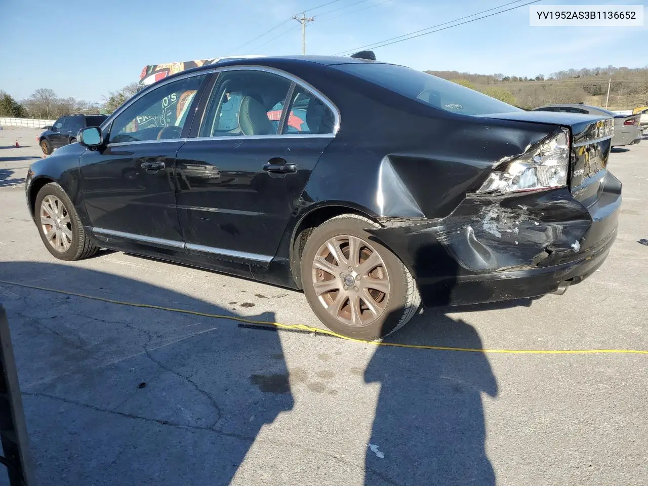 2011 Volvo S80 3.2 VIN: YV1952AS3B1136652 Lot: 50497635