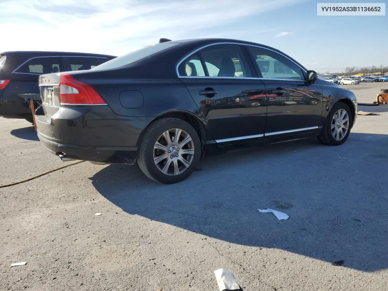 2011 Volvo S80 3.2 VIN: YV1952AS3B1136652 Lot: 50497635