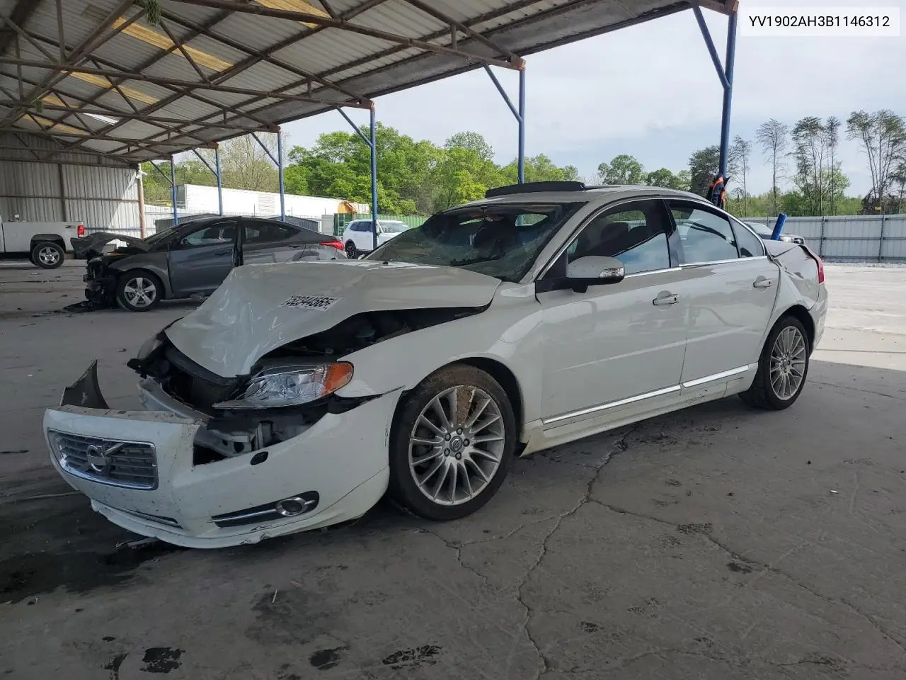 2011 Volvo S80 T6 VIN: YV1902AH3B1146312 Lot: 52344565