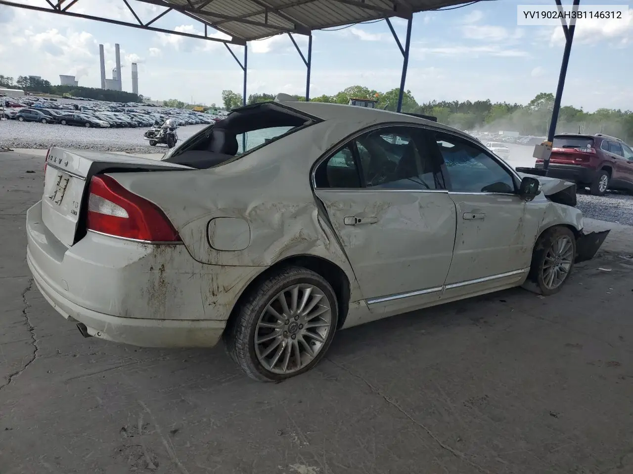 2011 Volvo S80 T6 VIN: YV1902AH3B1146312 Lot: 52344565