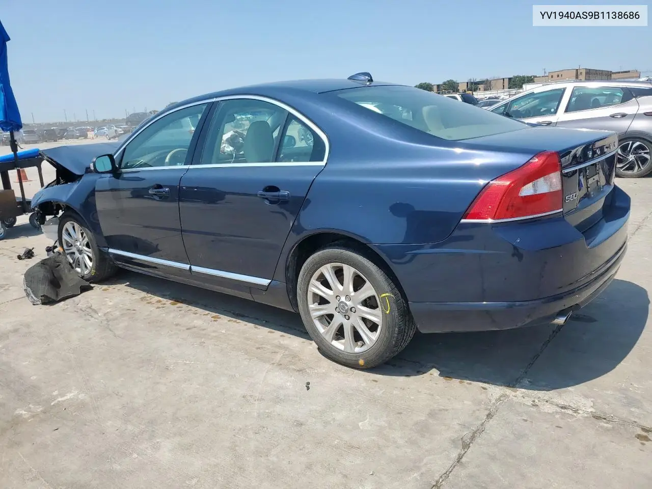 2011 Volvo S80 3.2 VIN: YV1940AS9B1138686 Lot: 58979605