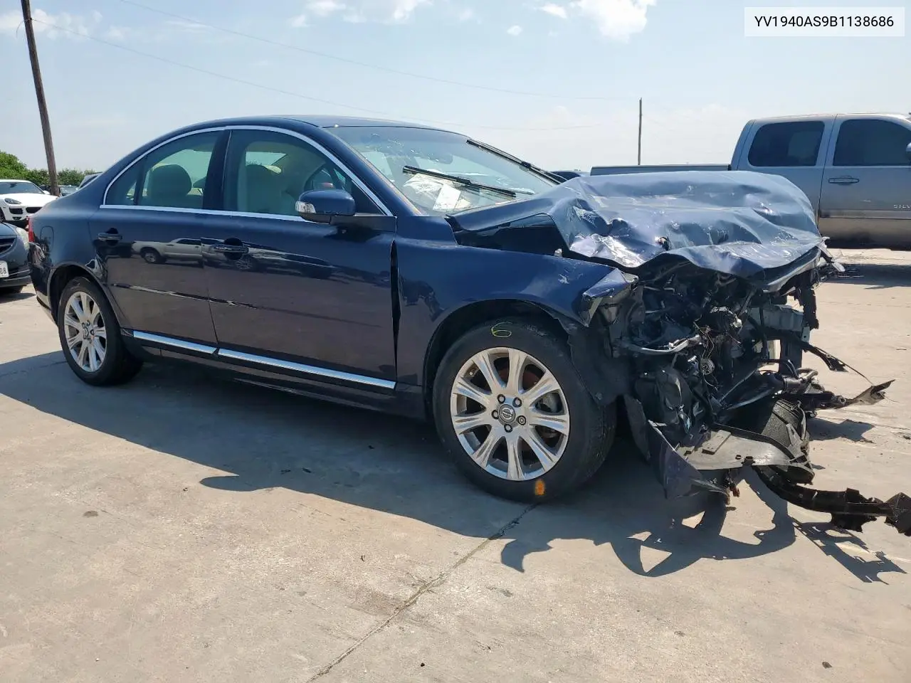 2011 Volvo S80 3.2 VIN: YV1940AS9B1138686 Lot: 58979605