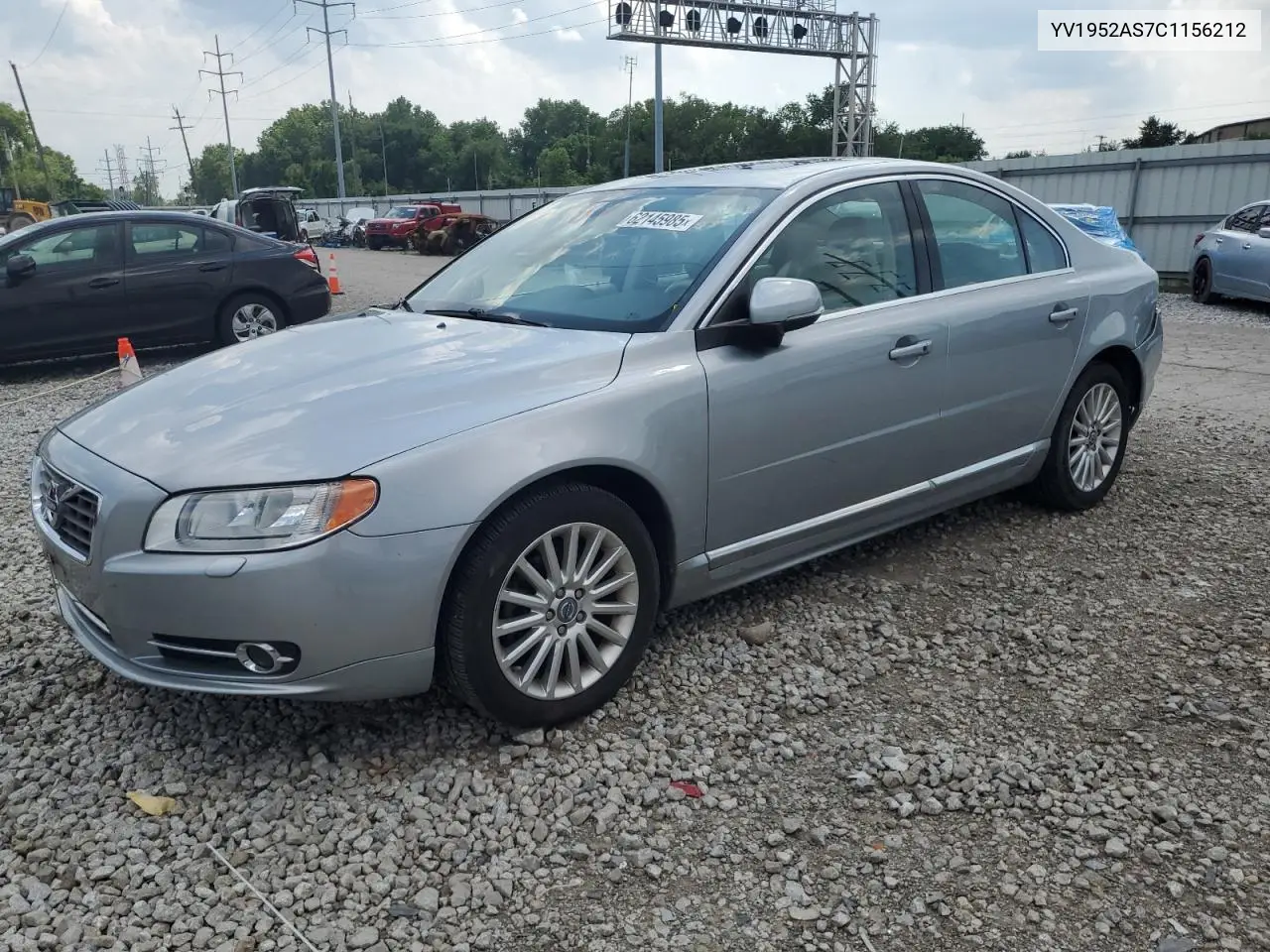 2012 Volvo S80 3.2 VIN: YV1952AS7C1156212 Lot: 62145985
