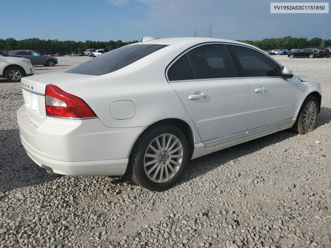 2012 Volvo S80 3.2 VIN: YV1952AS3C1151850 Lot: 63654545