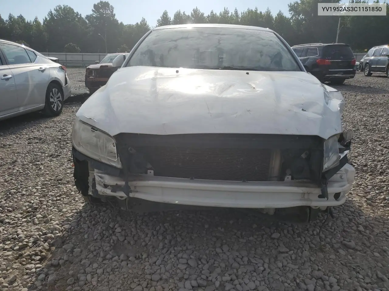 2012 Volvo S80 3.2 VIN: YV1952AS3C1151850 Lot: 63654545