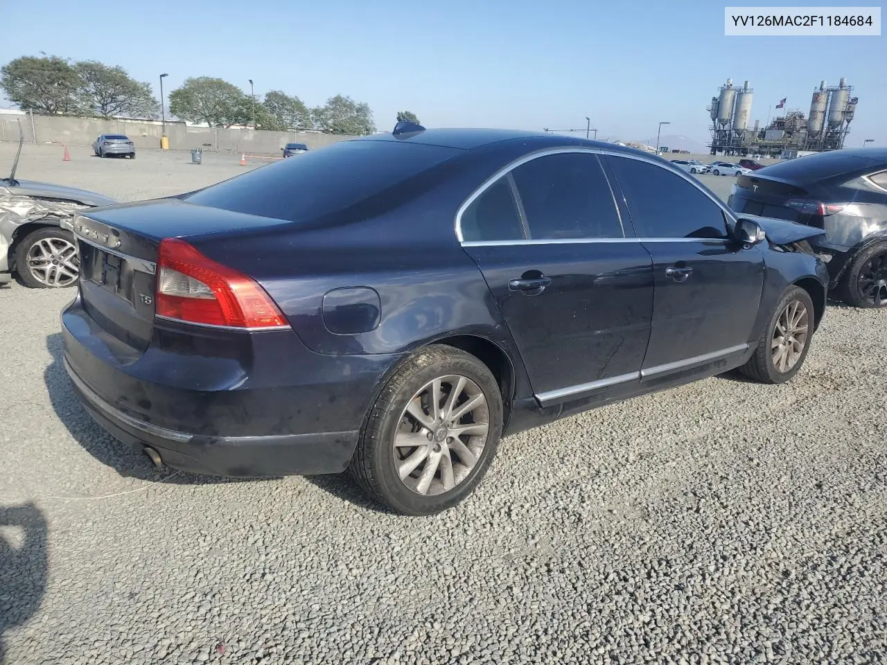 2015 Volvo S80 Premier+ VIN: YV126MAC2F1184684 Lot: 55066395