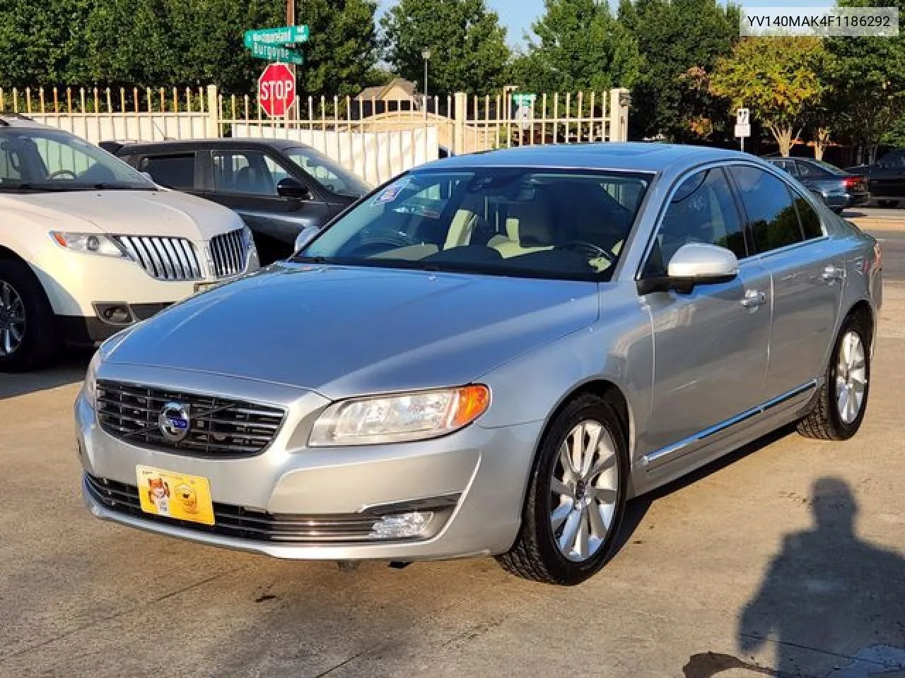 2015 Volvo S80 Premier VIN: YV140MAK4F1186292 Lot: 62943812