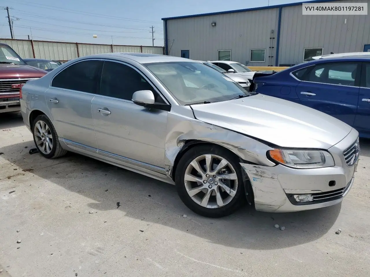 2016 Volvo S80 Premier VIN: YV140MAK8G1197281 Lot: 57114305