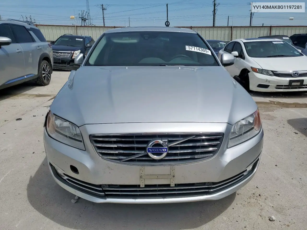 2016 Volvo S80 Premier VIN: YV140MAK8G1197281 Lot: 57114305