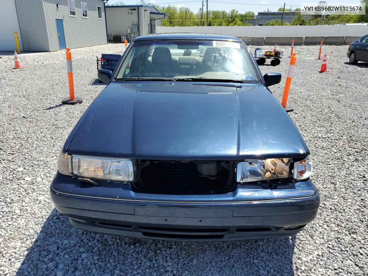 1998 Volvo S90 VIN: YV1KS9602W1125674 Lot: 55394315