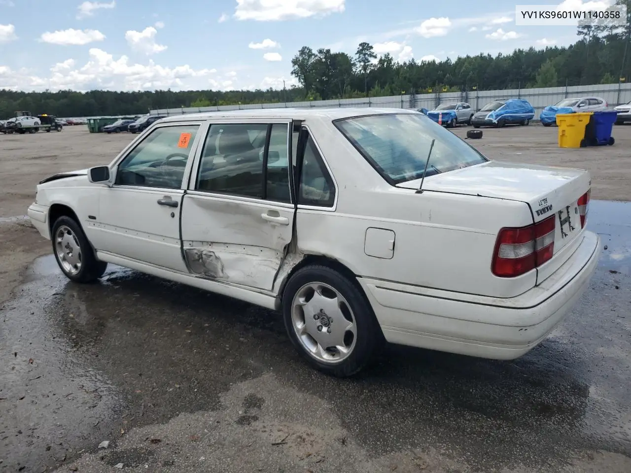 1998 Volvo S90 VIN: YV1KS9601W1140358 Lot: 62652255
