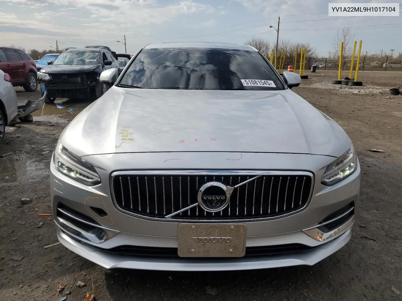 2017 Volvo S90 T6 Inscription VIN: YV1A22ML9H1017104 Lot: 51081545