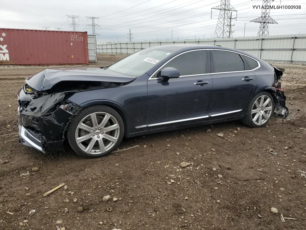 2017 Volvo S90 T6 Inscription VIN: YV1A22ML6H1000938 Lot: 55438265