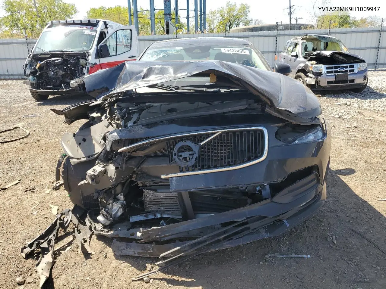 2017 Volvo S90 T6 Momentum VIN: YV1A22MK9H1009947 Lot: 56432495