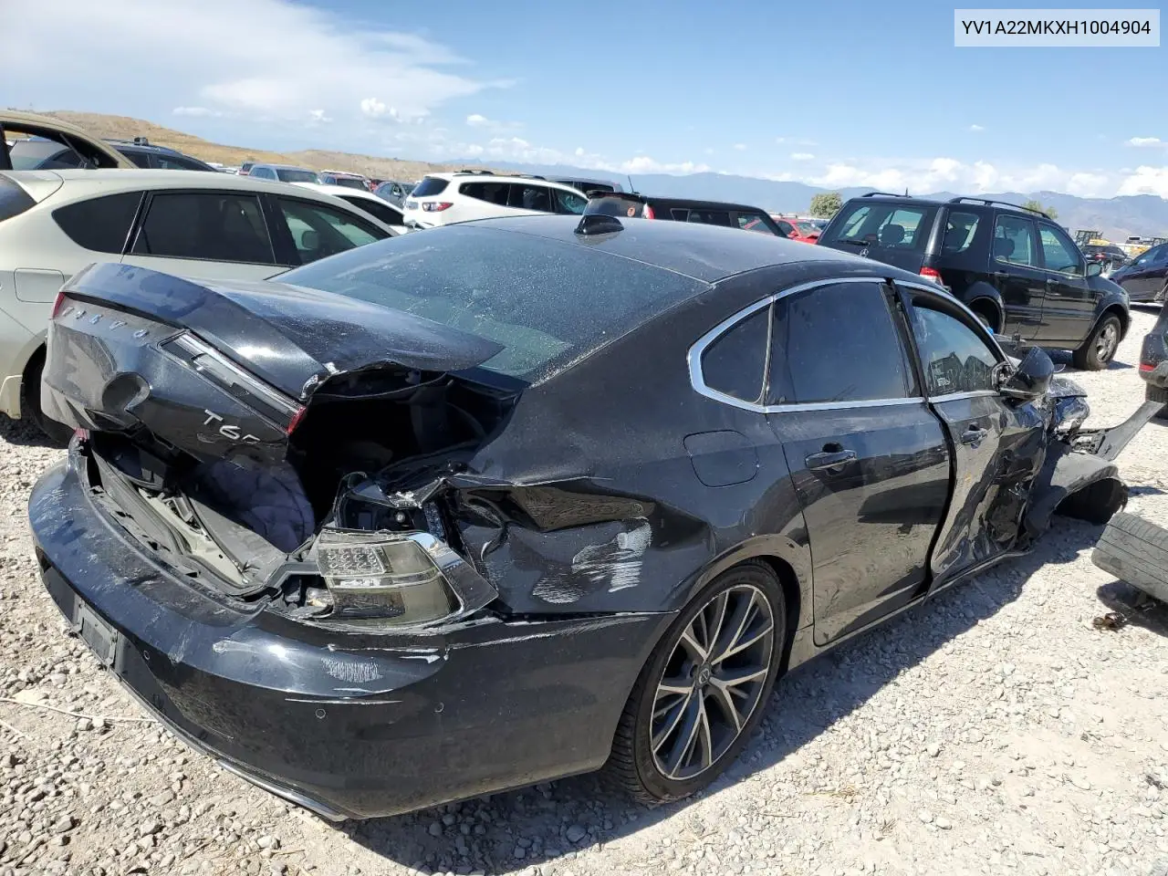 2017 Volvo S90 T6 Momentum VIN: YV1A22MKXH1004904 Lot: 58263845