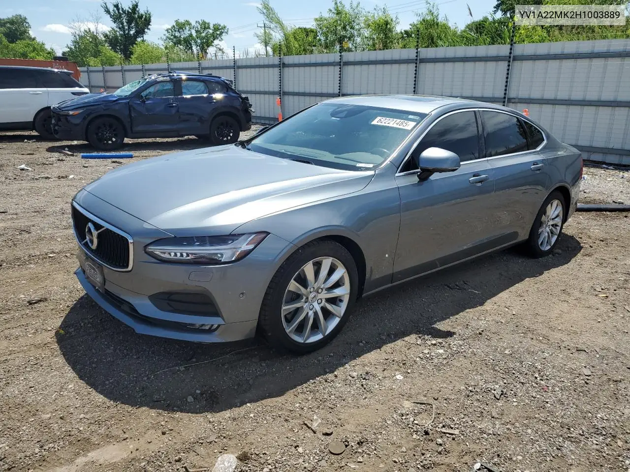 2017 Volvo S90 T6 Momentum VIN: YV1A22MK2H1003889 Lot: 62221485