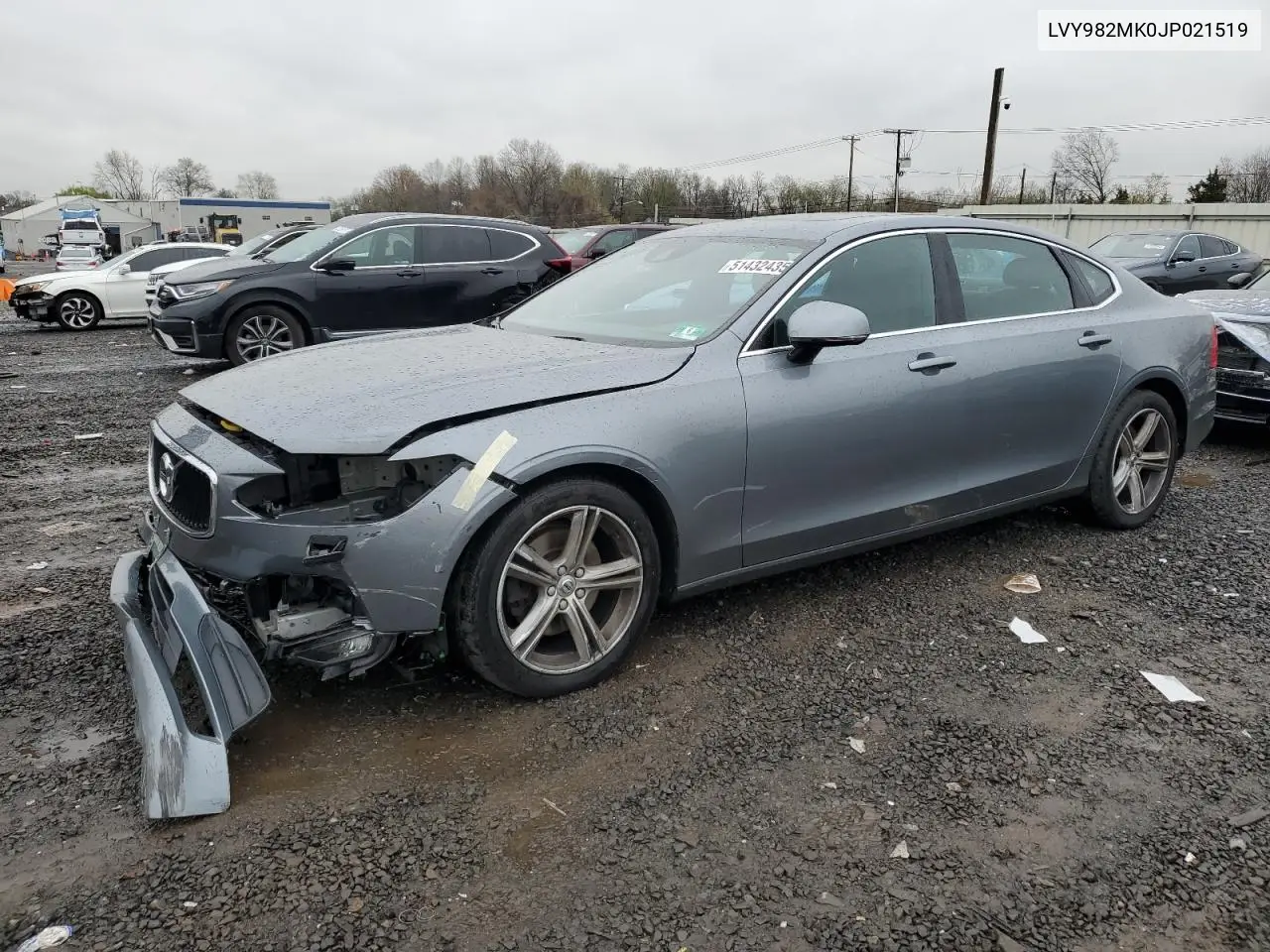 2018 Volvo S90 T5 Momentum VIN: LVY982MK0JP021519 Lot: 51432435
