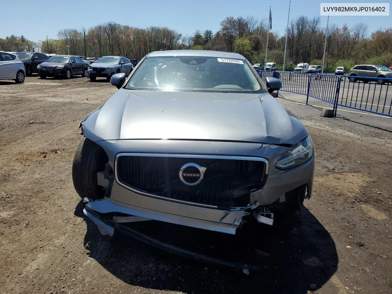 2018 Volvo S90 T5 Momentum VIN: LVY982MK9JP016402 Lot: 51762895