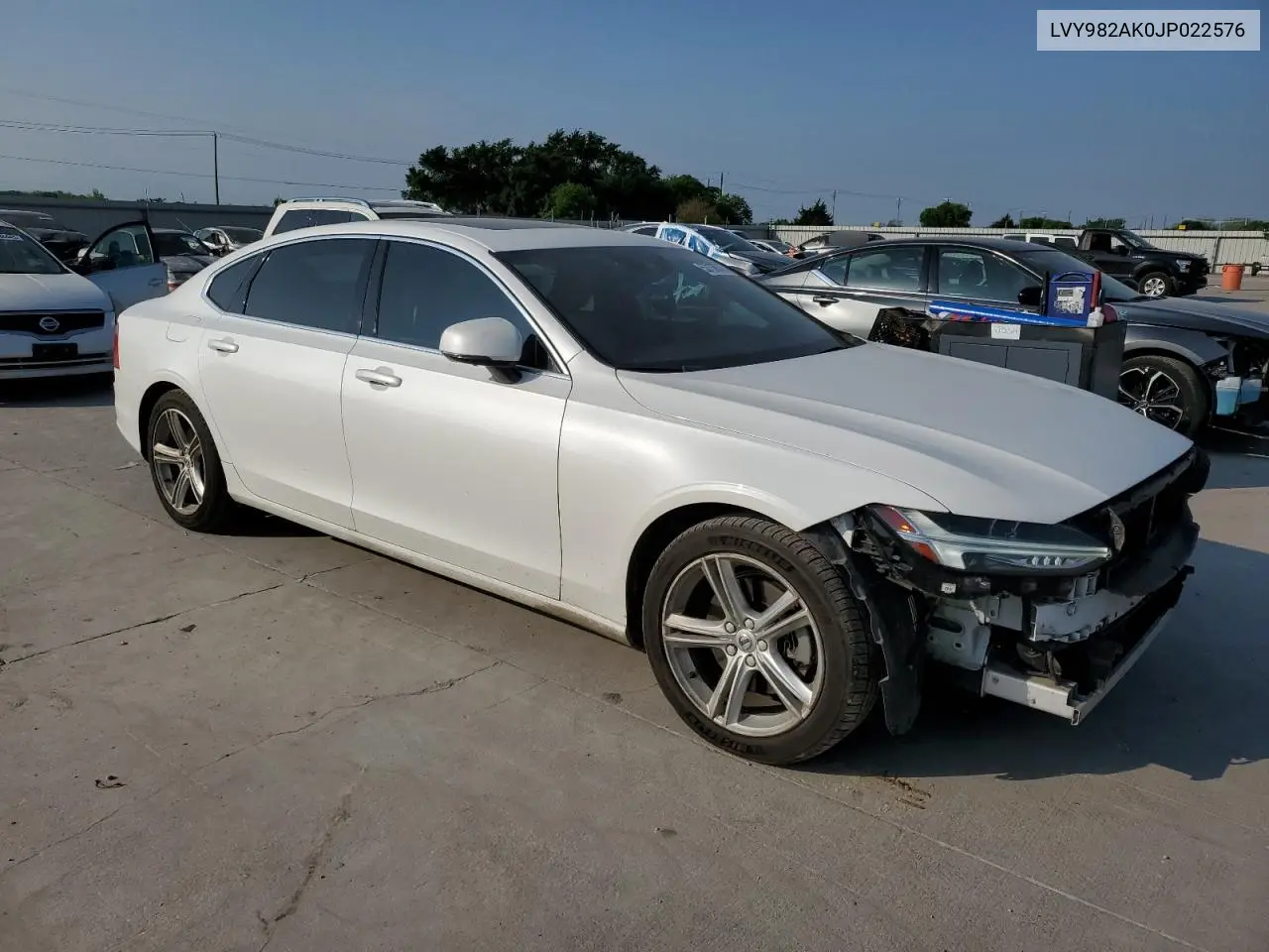 2018 Volvo S90 T5 Momentum VIN: LVY982AK0JP022576 Lot: 53158545