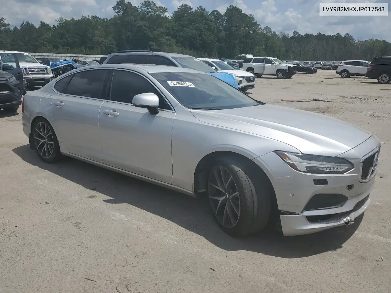 2018 Volvo S90 T5 Momentum VIN: LVY982MKXJP017543 Lot: 55085585
