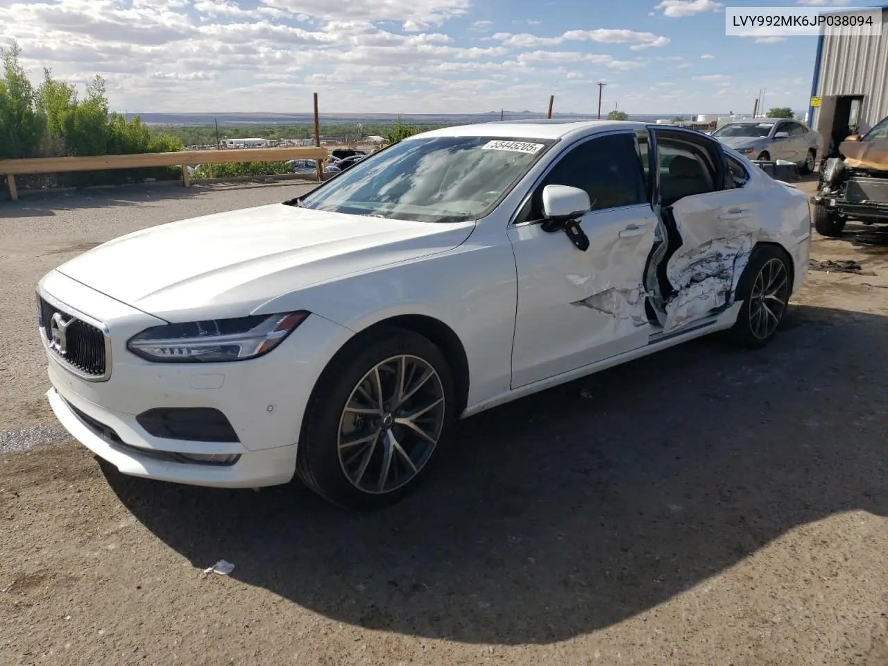 2018 Volvo S90 T6 Momentum VIN: LVY992MK6JP038094 Lot: 55445205