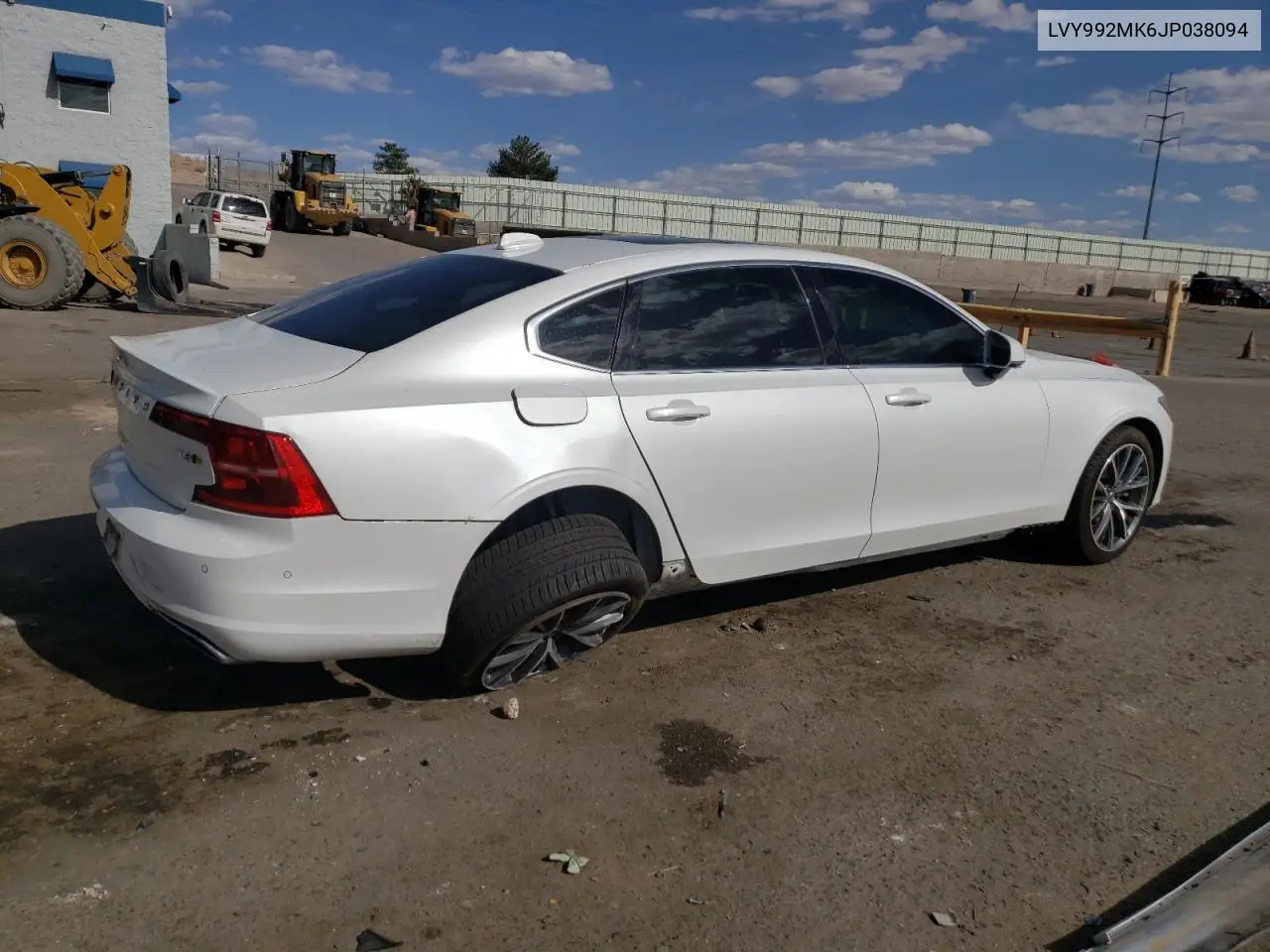 2018 Volvo S90 T6 Momentum VIN: LVY992MK6JP038094 Lot: 55445205
