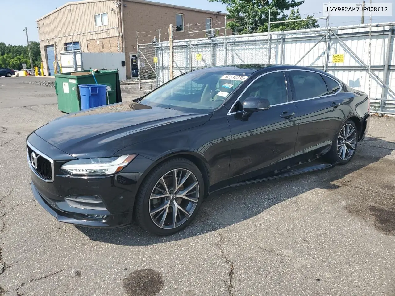 2018 Volvo S90 T5 Momentum VIN: LVY982AK7JP008612 Lot: 62818755
