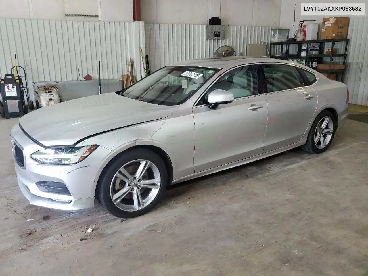2019 Volvo S90 T5 Momentum VIN: LVY102AKXKP083682 Lot: 51081945