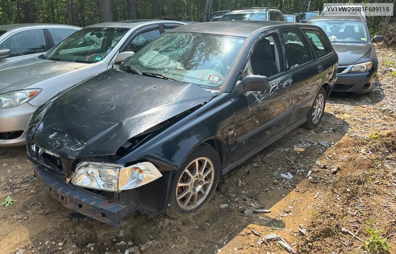2001 Volvo V40 1.9T VIN: YV1VW29581F689115 Lot: 60998995
