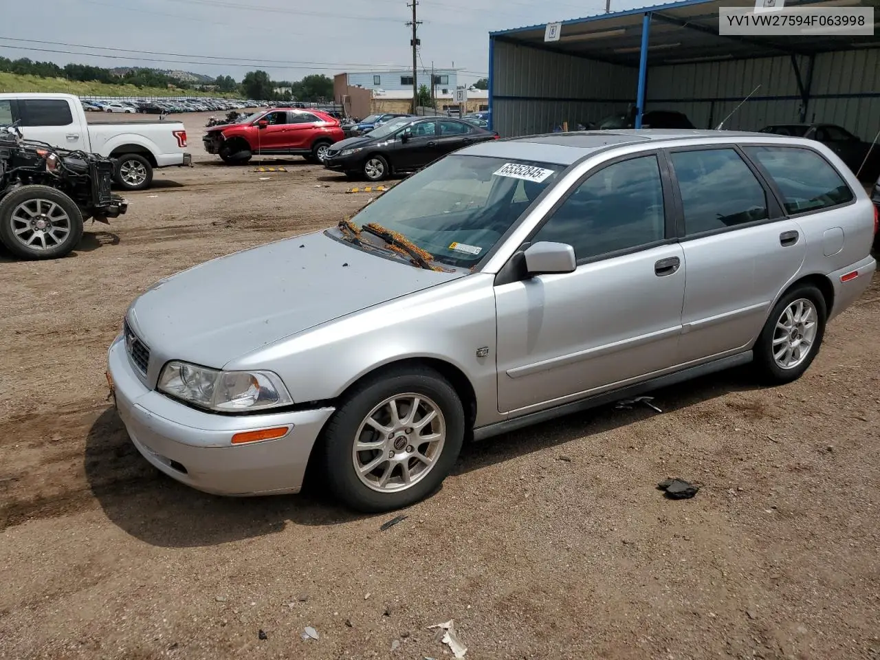 2004 Volvo V40 1.9T VIN: YV1VW27594F063998 Lot: 65352845